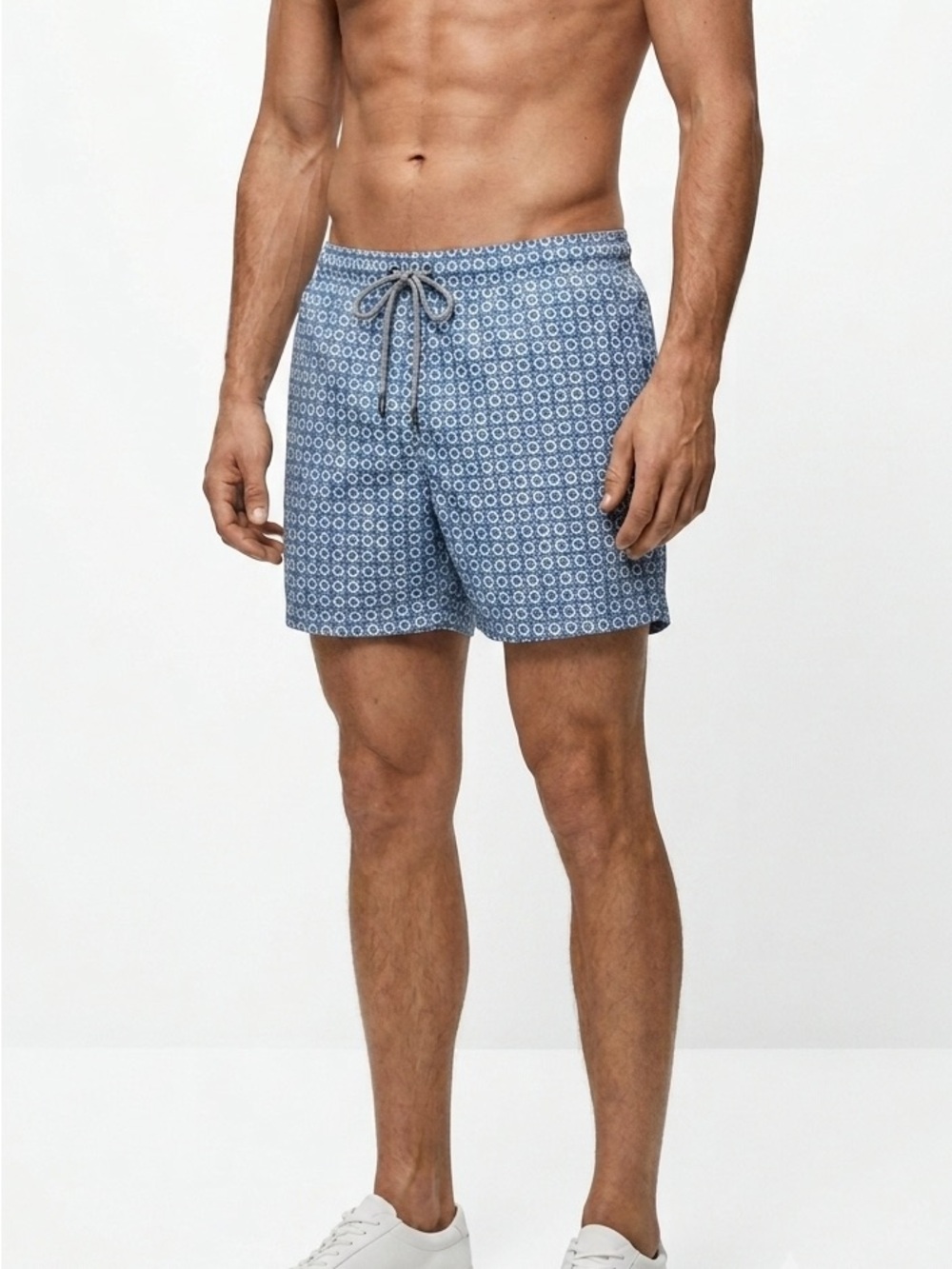 MASSIMO DUTTI | GEOMETRIC PRINT SWIMMING TRUNK